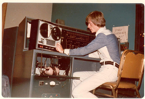 Alan Light at his Comic-Con recording station in 1975
