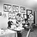 B23 - At the art show, from left, Lucinda Sanderson(?), ?, ?