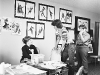 B24 - At the art show, from left, Lucinda Sanderson(?), ?, ?